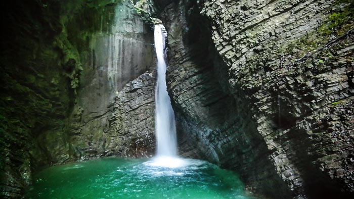 Soca Valley Slovenia - Slap Kozjak Waterfall