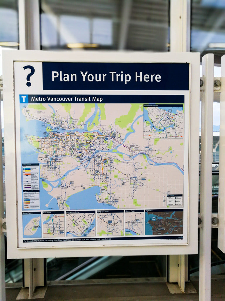 Karte der Vancouver Metro