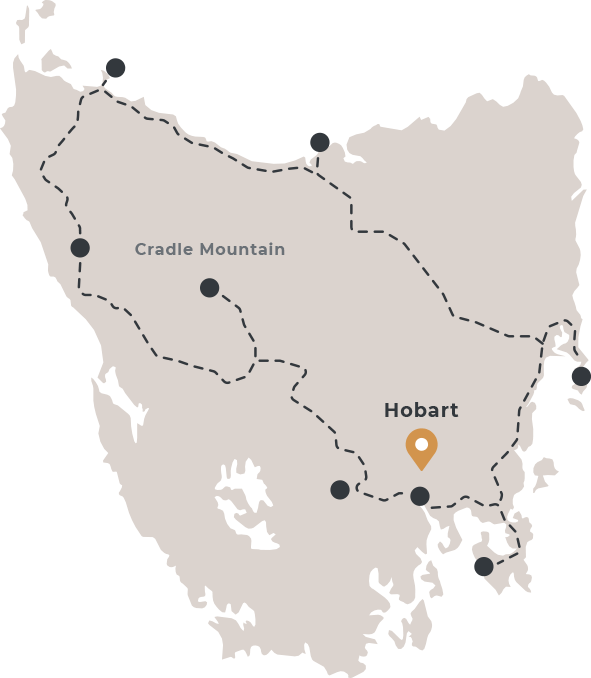 Tasmanien - Karte