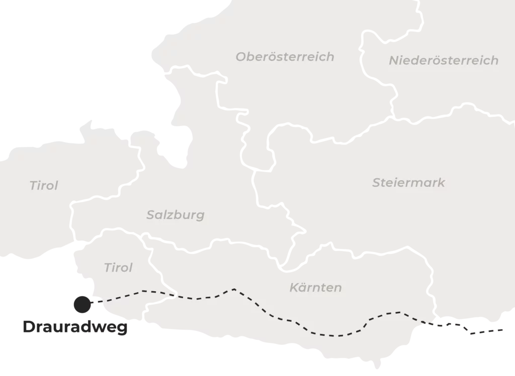 Karte Drauradweg