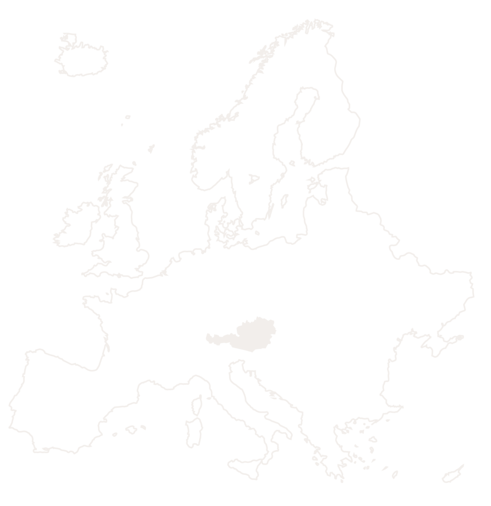 Österreich vektorkarte in weiß