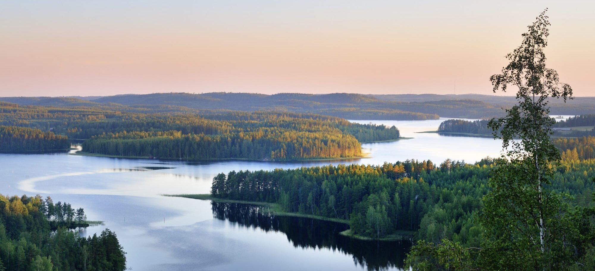 Seenplatte in Finnisch Lappland
