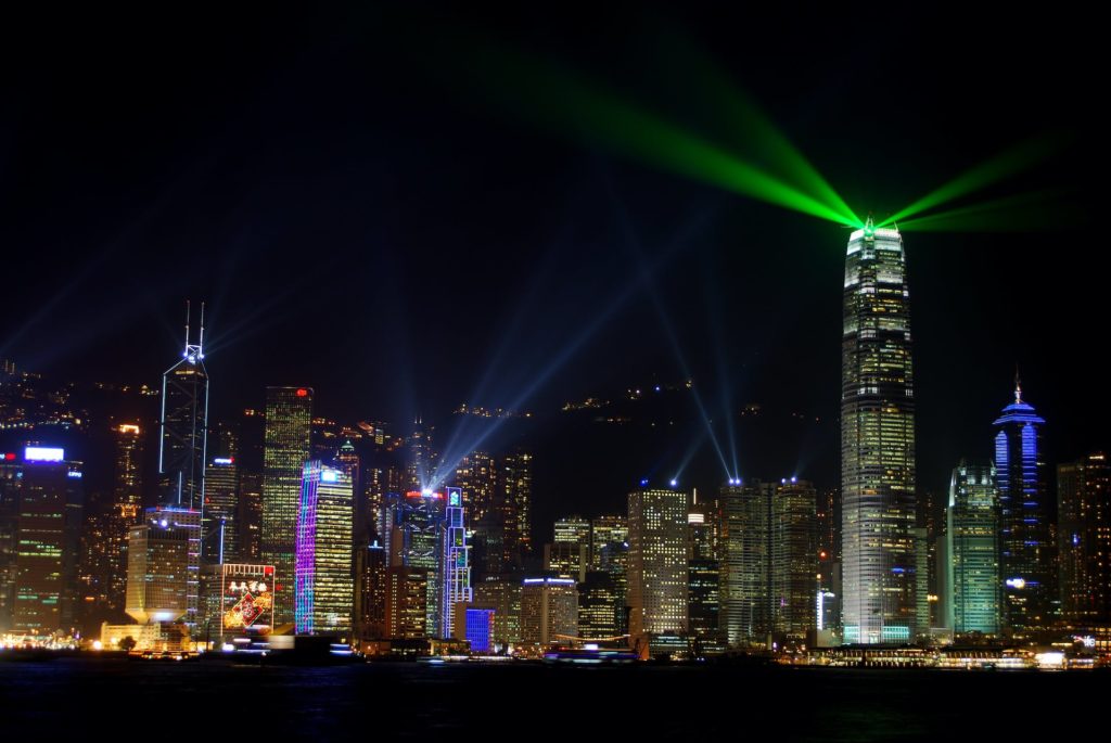 Die Symphony of Lights in Hong Kong
