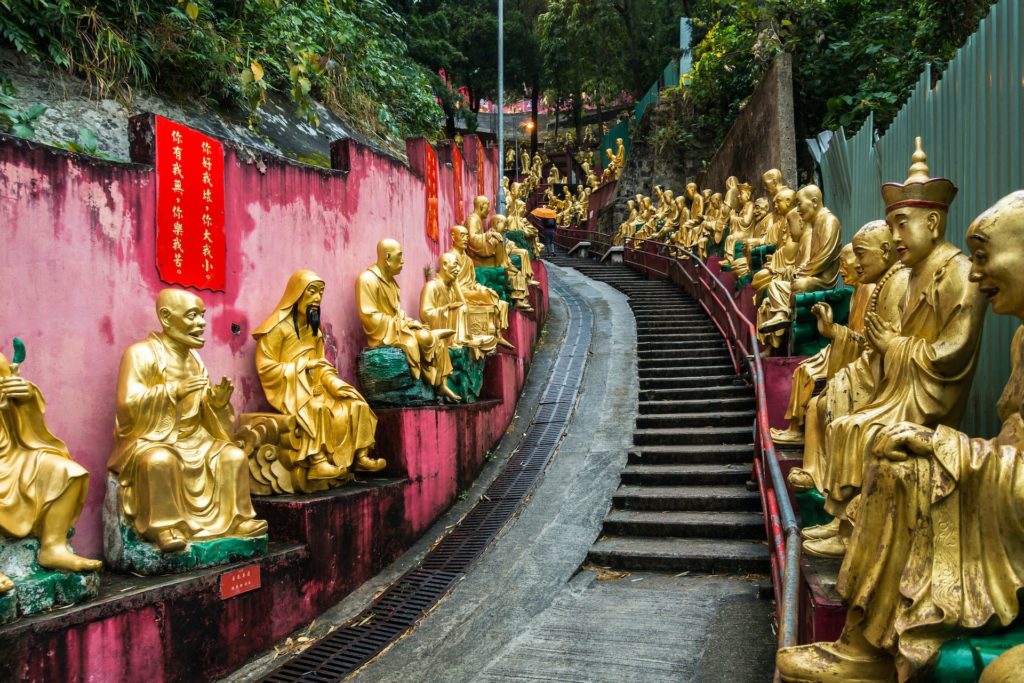 Die Ten Thousand Buddhas Monastery ist noch ein Geheimtipp für Hong Kong