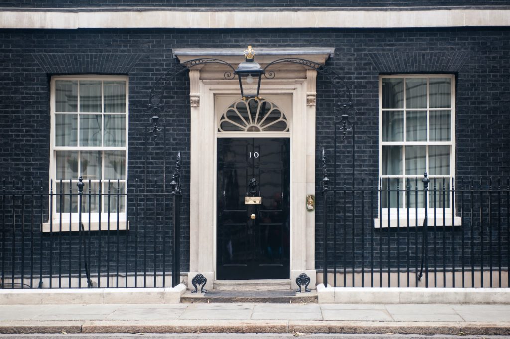 Das Haus Nr. 10 in der Downing Street in London