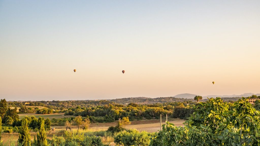 Einer der schönste Ausflüge Mallorcas ist mit dem Heißluftballon