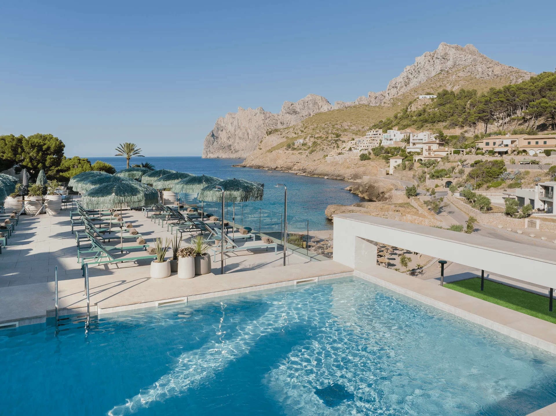 Aussicht vom Hotel El Vicenç de la Mar auf Mallorca