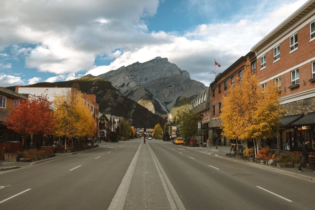Banff Straßenansicht im September