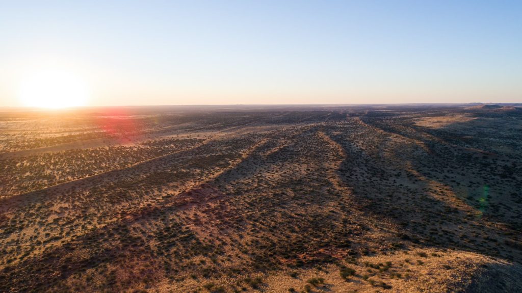 Die Kalahari Wüste nimmt große Flächen von Botswana ein