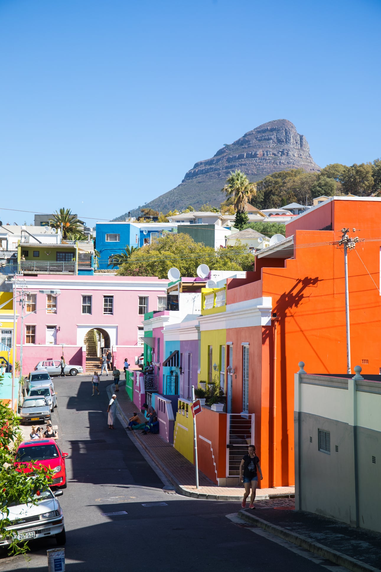 Das bunte Viertel Bo Kaap gehört zu den Sehenswürdigkeiten von Kapstadt