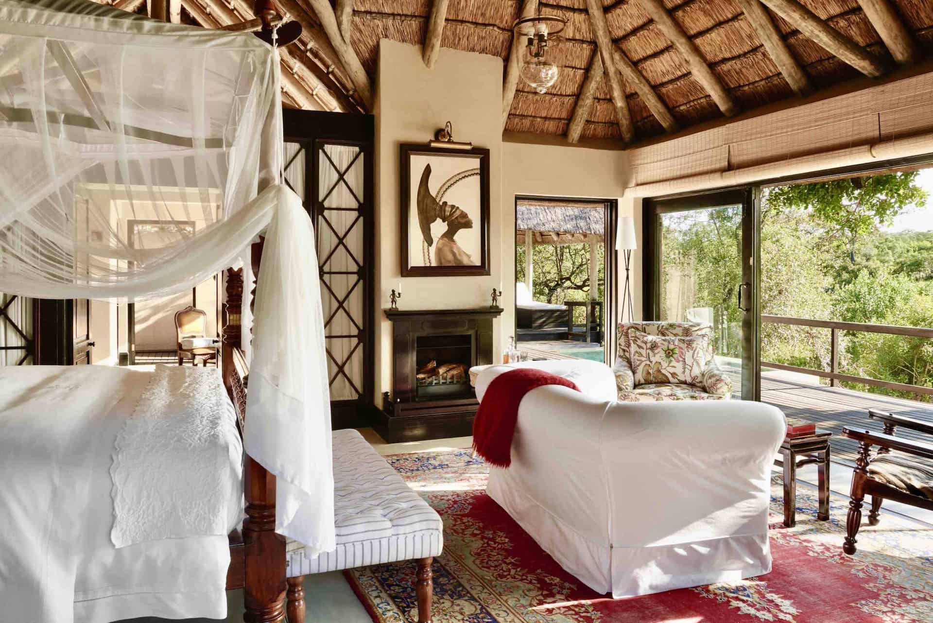 Luxury Suite in der Malewane Lodge Südafrika