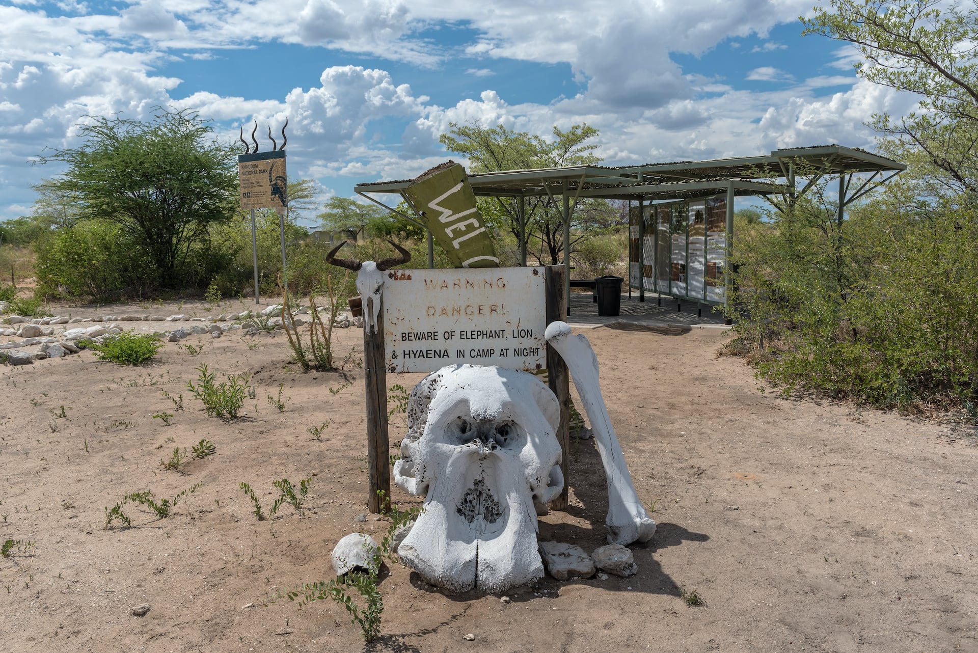 Rezeption im Khaudum Nationalpark Namibia