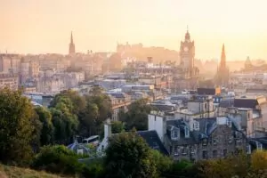 Edinburgh vom Calton Hill aus fotografiert