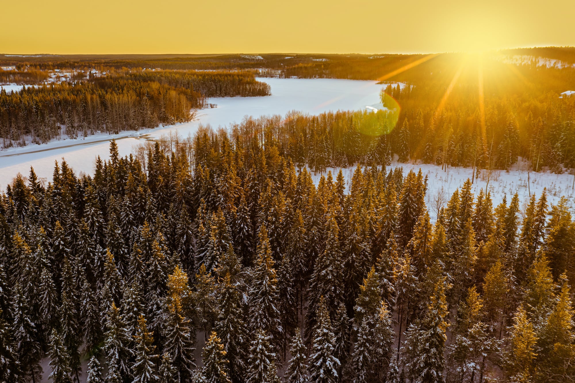 Rovaniemi Landschaft im Winter
