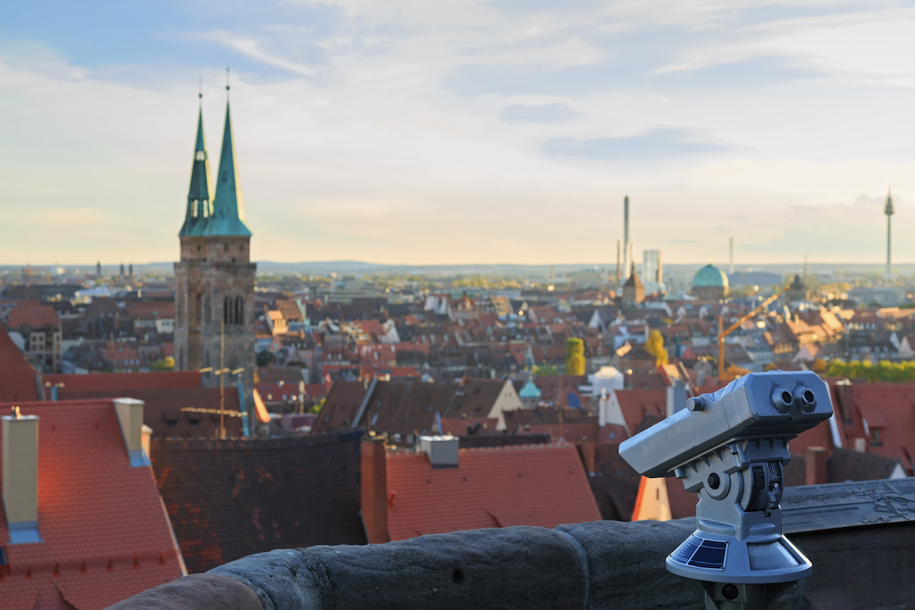 Blick auf die Stadt Nürnberg