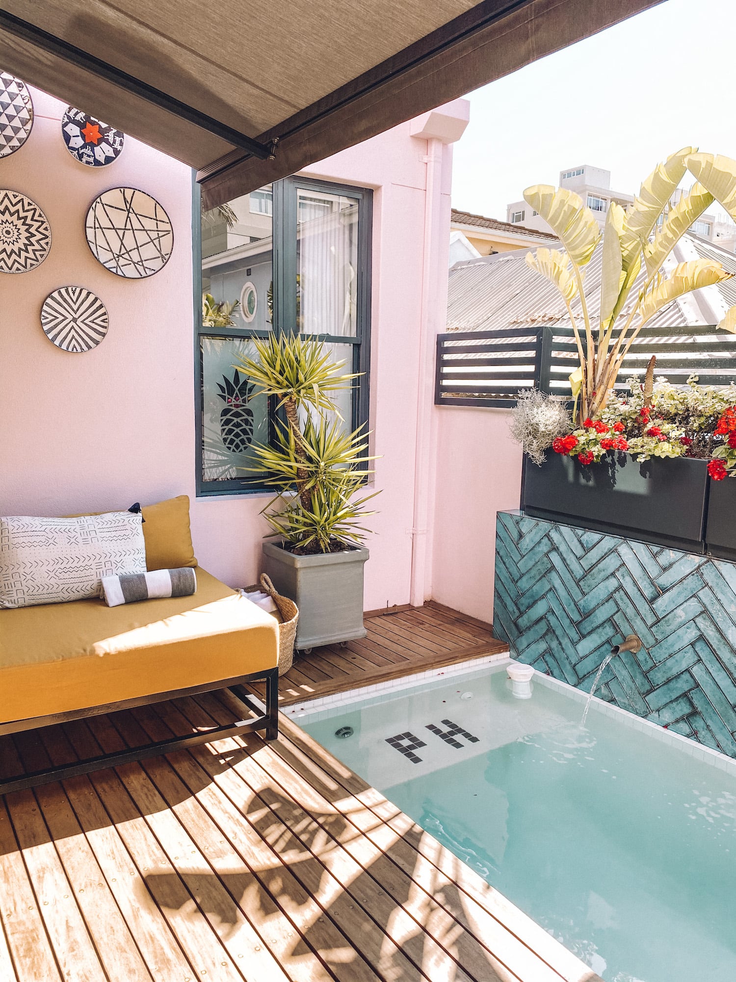 Pool im Pineapple House Boutique Hotel Kapstadt