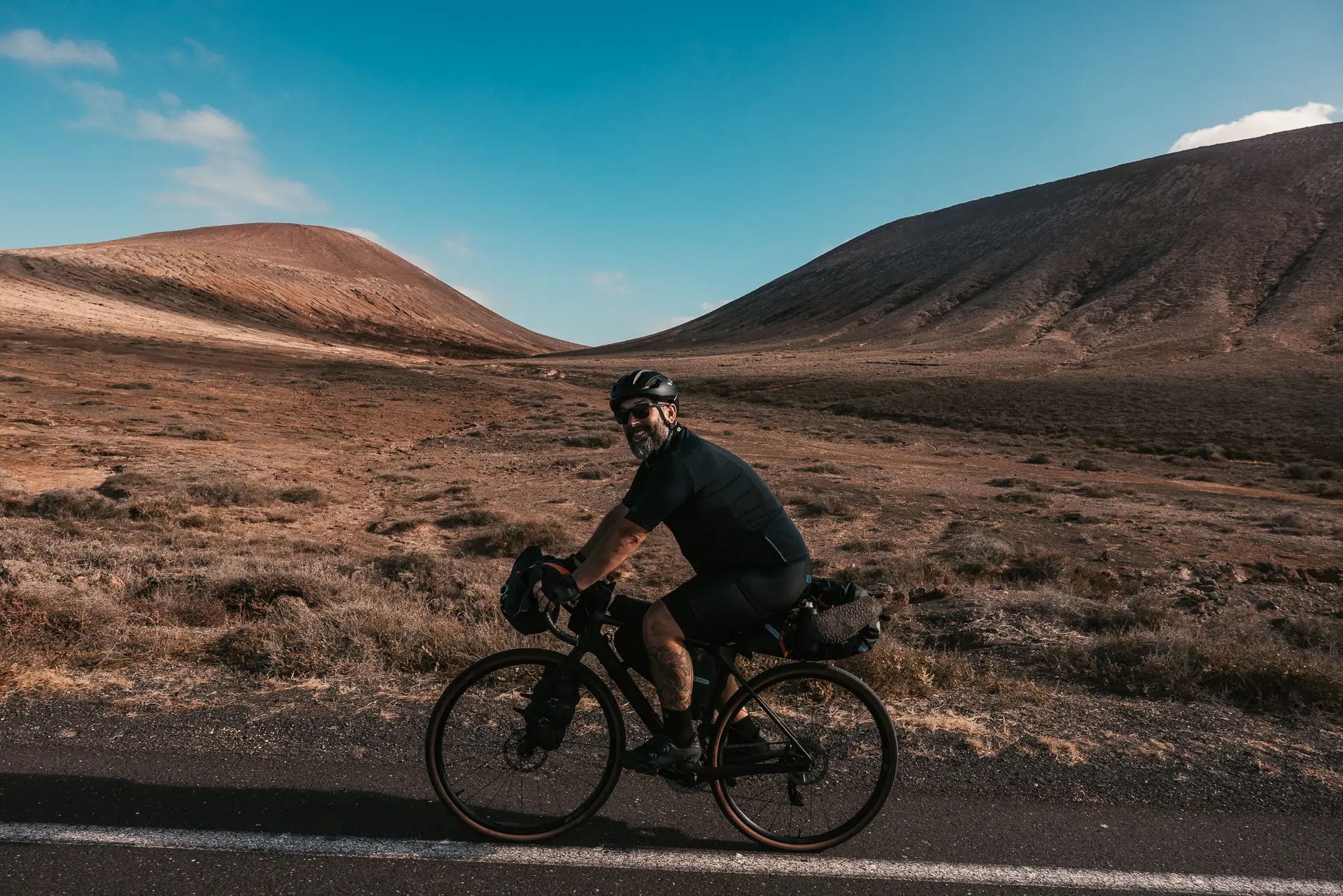Rennradfahrer auf Lanzarote