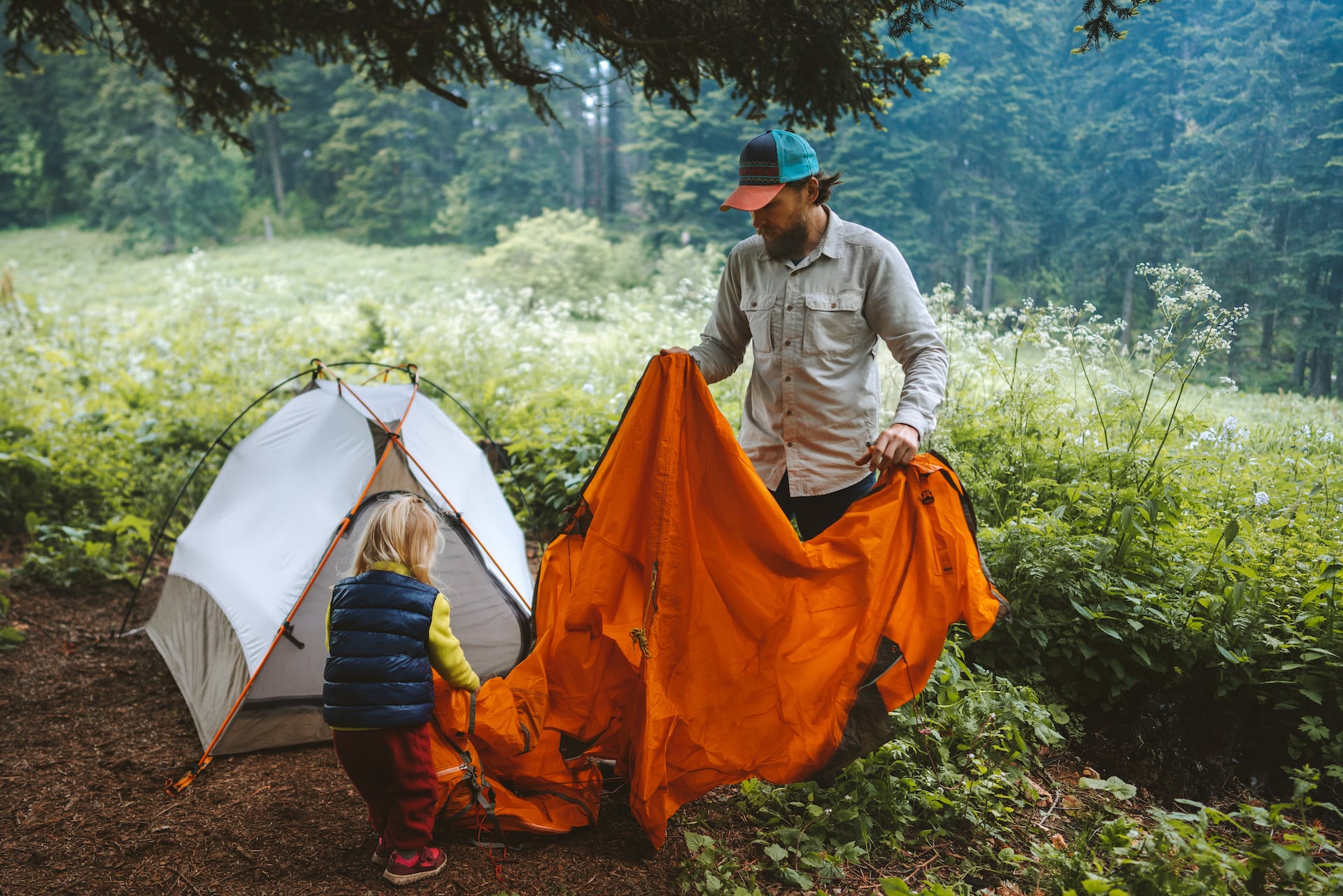 Erlebnisurlaub für Eltern und Kind ist das Zelten